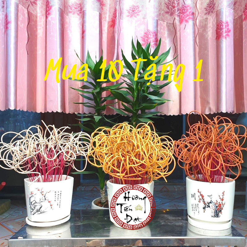 Nhang trầm bắc cuộn tàn tài lộc hương thơm thảo mộc cao cấp, tàn cuộn số 6 tài lộc tiến đạt