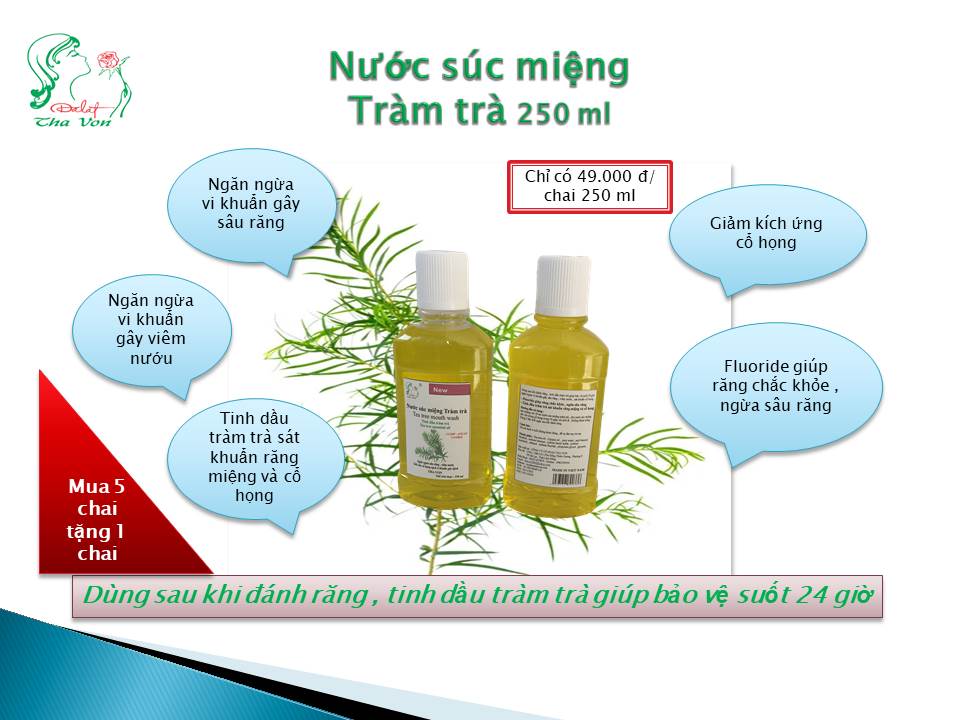 Nước súc miệng tràm trà 250 ml
