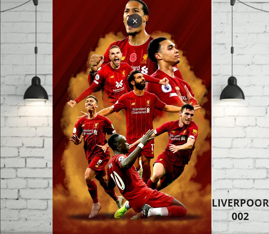 Decal Poster dán tường Liverpool cực đẹp dễ sử dụng - LiDO Sports
