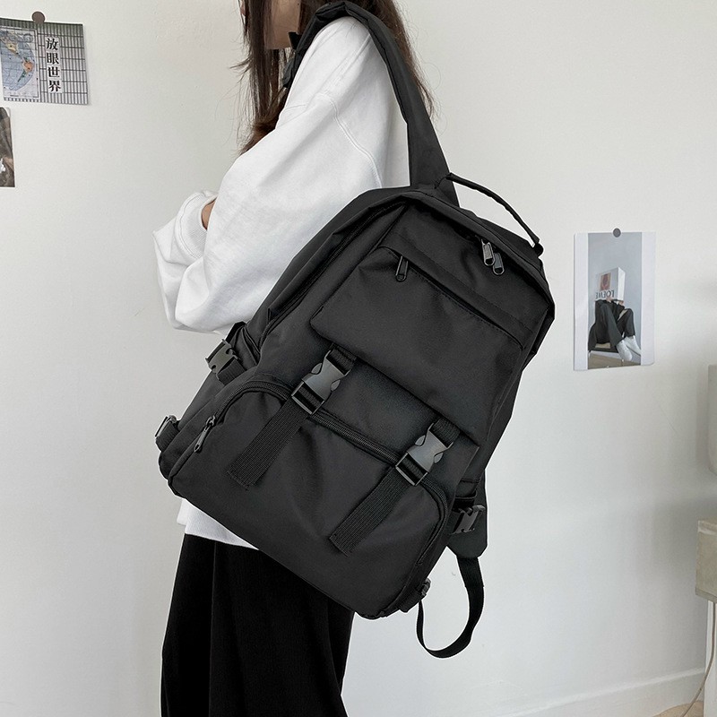 Balo basic A094 2 khóa đựng vừa A4 đi học đi chơi