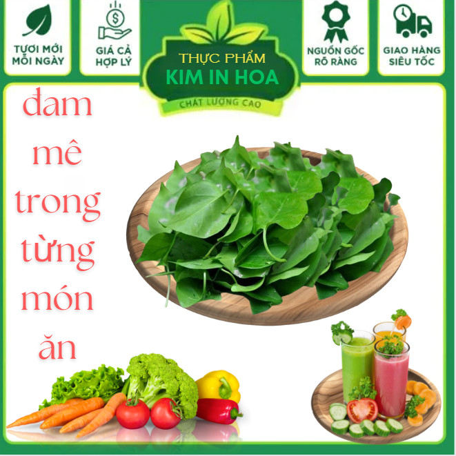 Lá giang tươi nhặt sẵn nấu canh chua