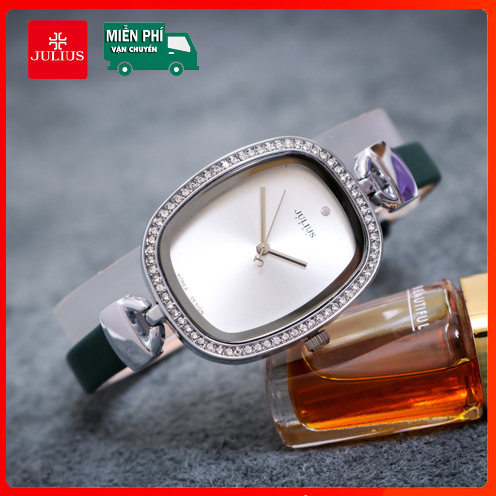 Đồng hồ nữ Julius Hàn Quốc JA-298 dây da