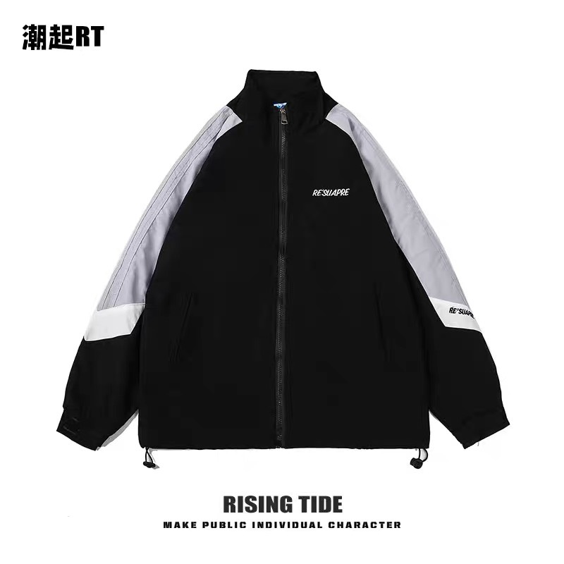 Áo khoác dù, áo khoác bomber cổ bẻ 2 lớp in logo resuapre cá tính thời trang hot
