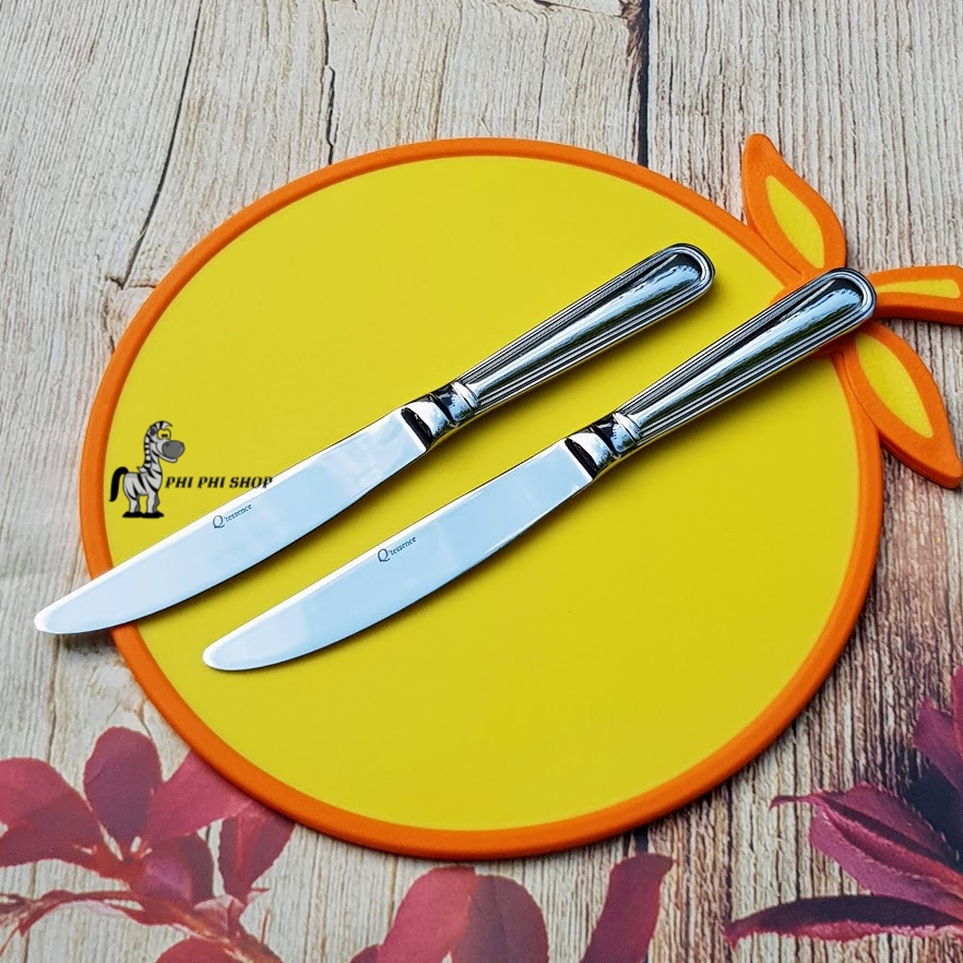 Set 2 dao inox xuất dư châu âu ăn bò beefsteak, dụng cụ cắt thịt bò beefsteak cho bàn ăn gia đình, nhà hàng, khách sạn LLC020