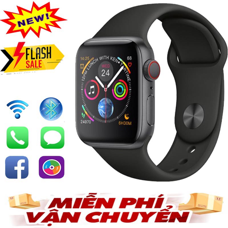 Đồng Hồ Đeo Tay 4K SmartWatch Series 5 T500 - Nghe Gọi - Chống nước - Đo nhịp tim - Đo nhiệt độ - Kết nối dễ dàng - Giao diện tiếng Việt - BẢO HÀNH 12 THÁNG BỞI SD SHOP