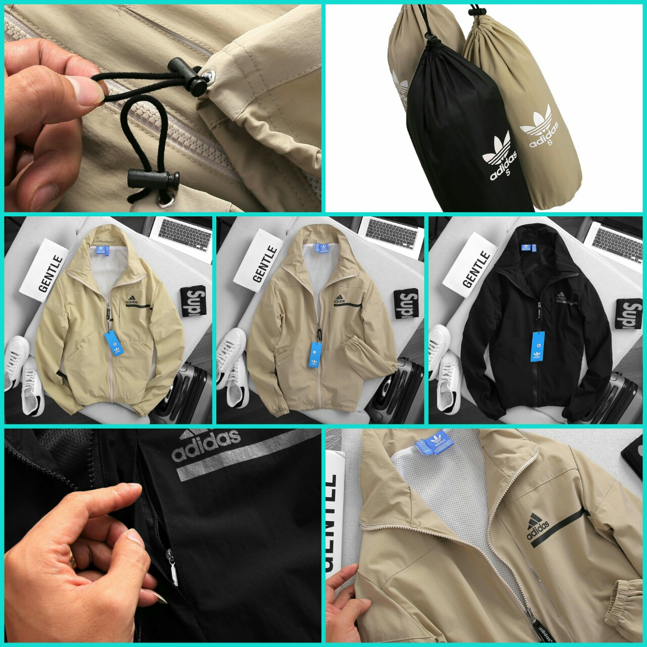 Áo Khoác Dù  Lót Lưới, Áo Khoác Chống Nắng Mưa Tốt, Chất Liệu Co Giãn Nhẹ, Kiểu Dáng Thể Thao Năng Động.TT