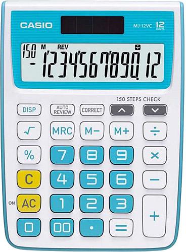 Máy tính bỏ túi casio mj-12vc-bu