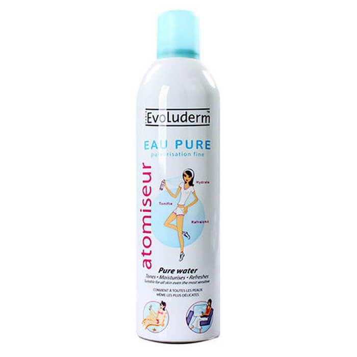 Xịt khoáng dưỡng ẩm, bù nước evoluderm eau pure 400ml - pháp