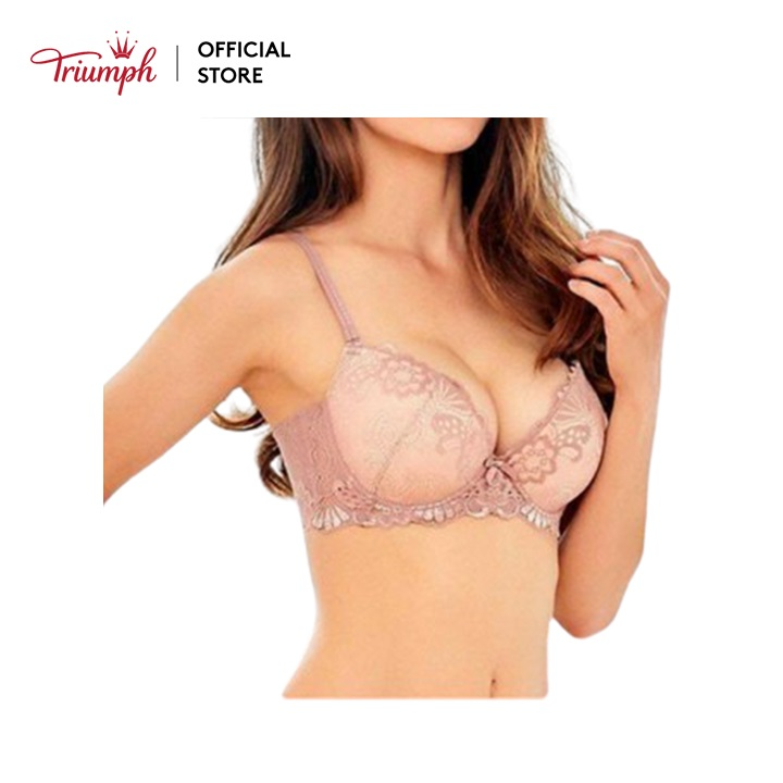 [Voucher 20K + Quà Sữa tắm cho đơn 699K từ 7.7-11.7] Áo lót ren có gọng Triumph D 337 WHU