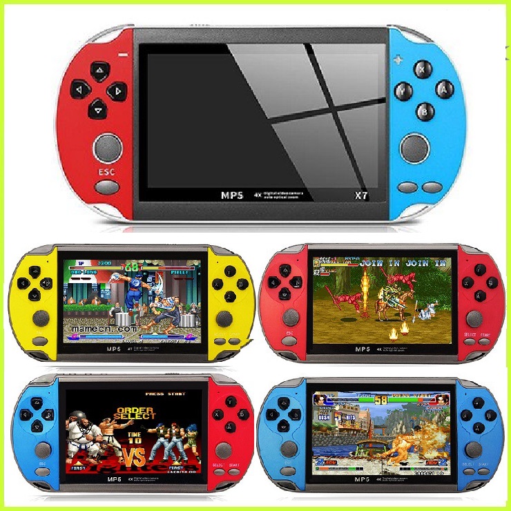 Máy chơi game cầm tay X7-900 trò chơi màn hình 4.3 inch kèm thẻ nhớ 8 GB