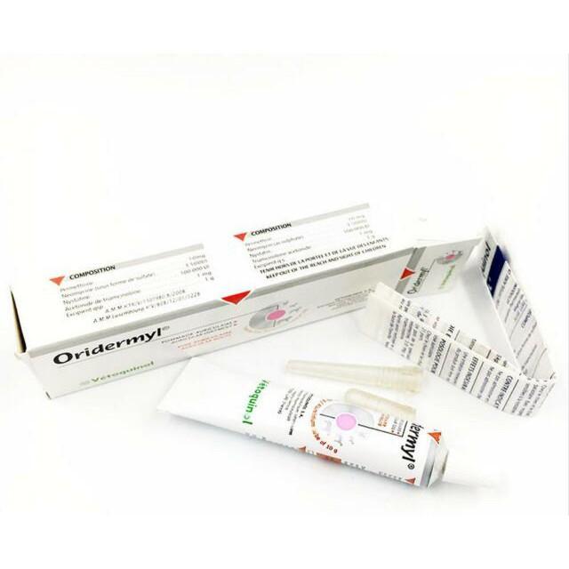 ORIDERMYL CHỮA VIÊM TAI CHÓ MÈO (VETOQUINOL, PHÁP) 10g