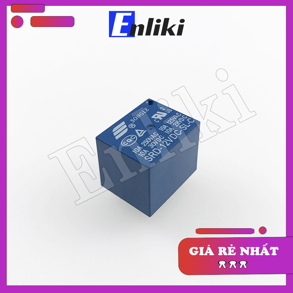 Relay 12v 10a - 5 chân