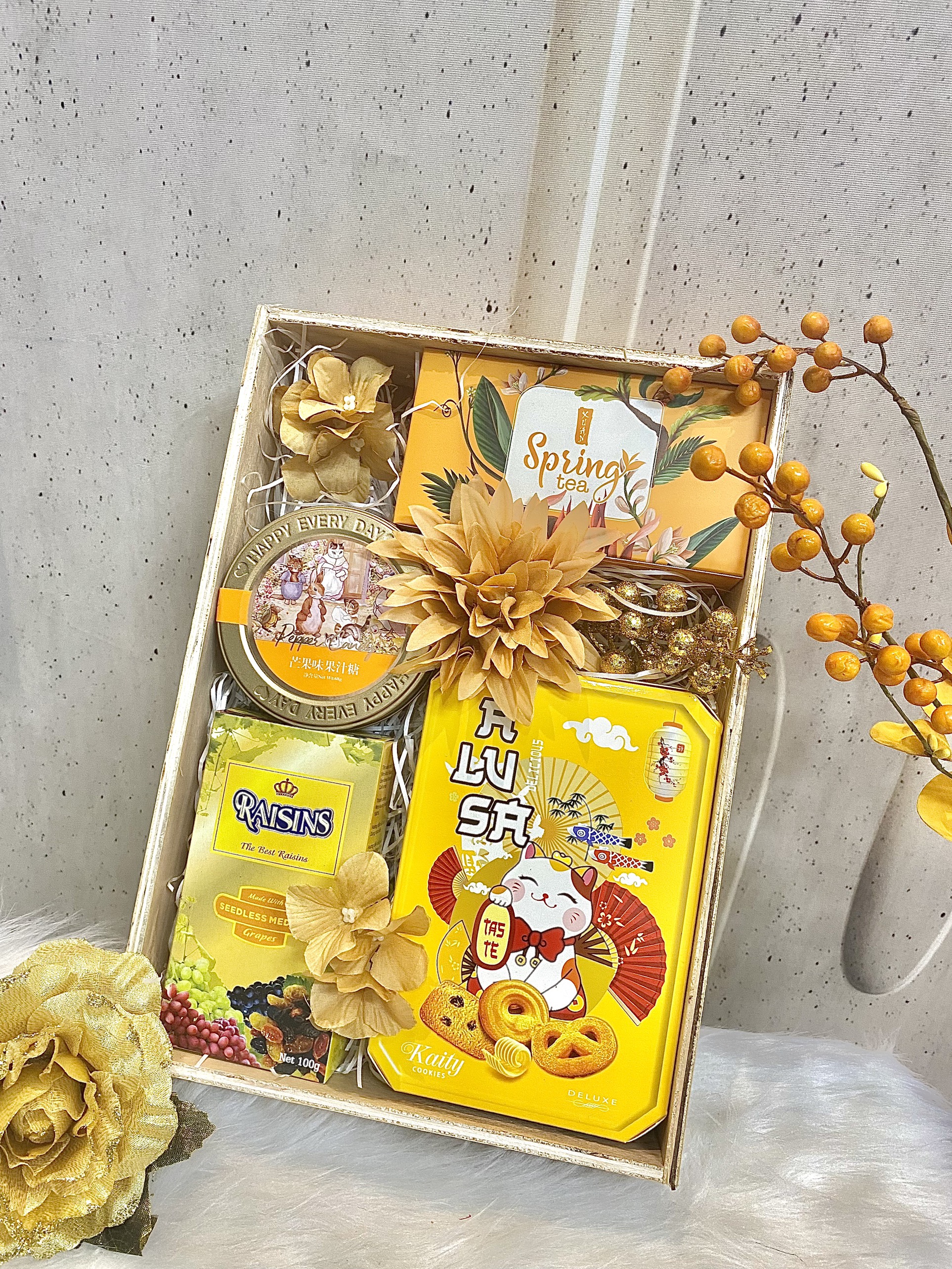 Giỏ quà tết set không rượu tặng doanh nghiệp