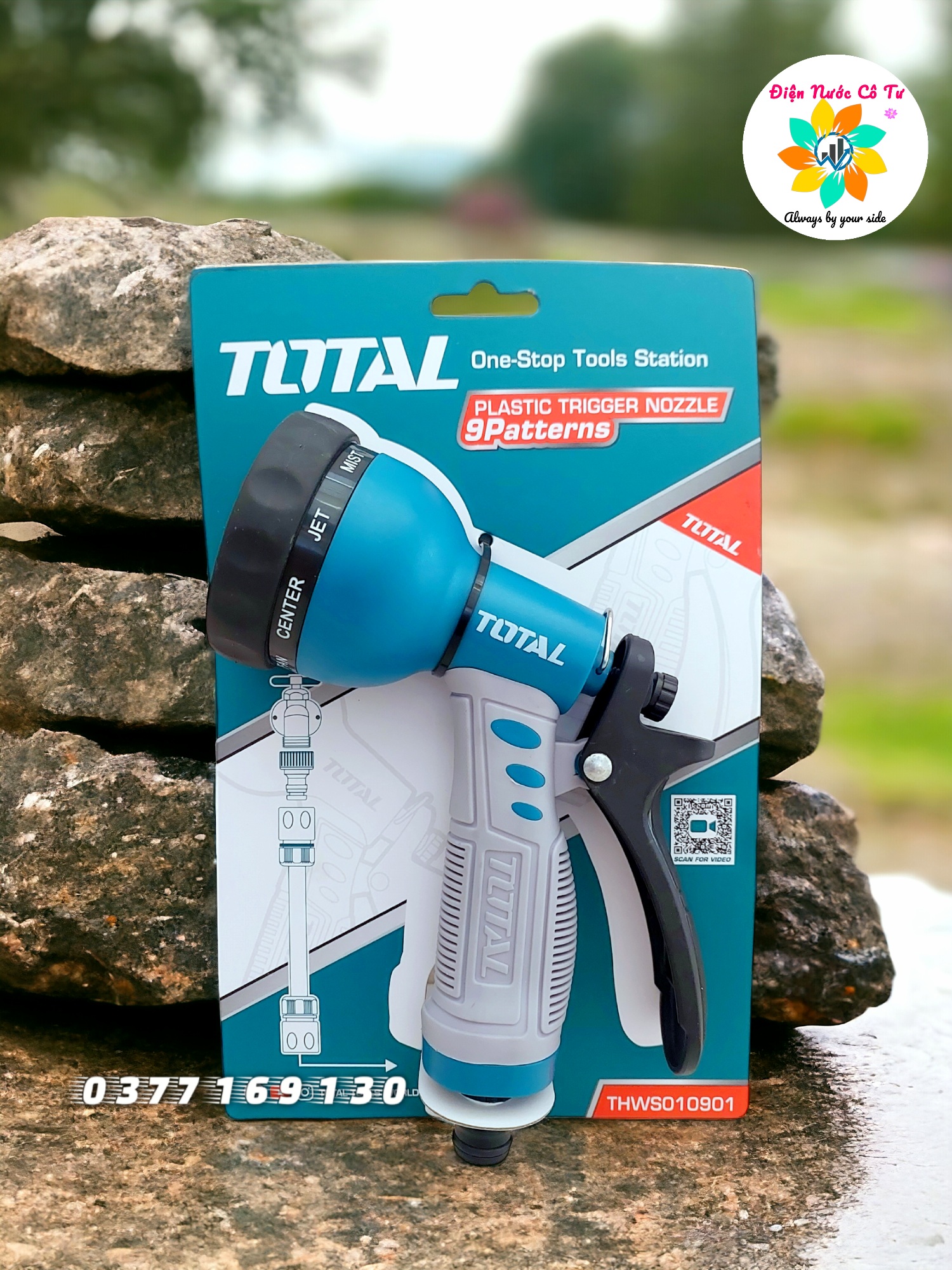 Vòi xịt tưới cây 8 tia đa năng total thws010901
