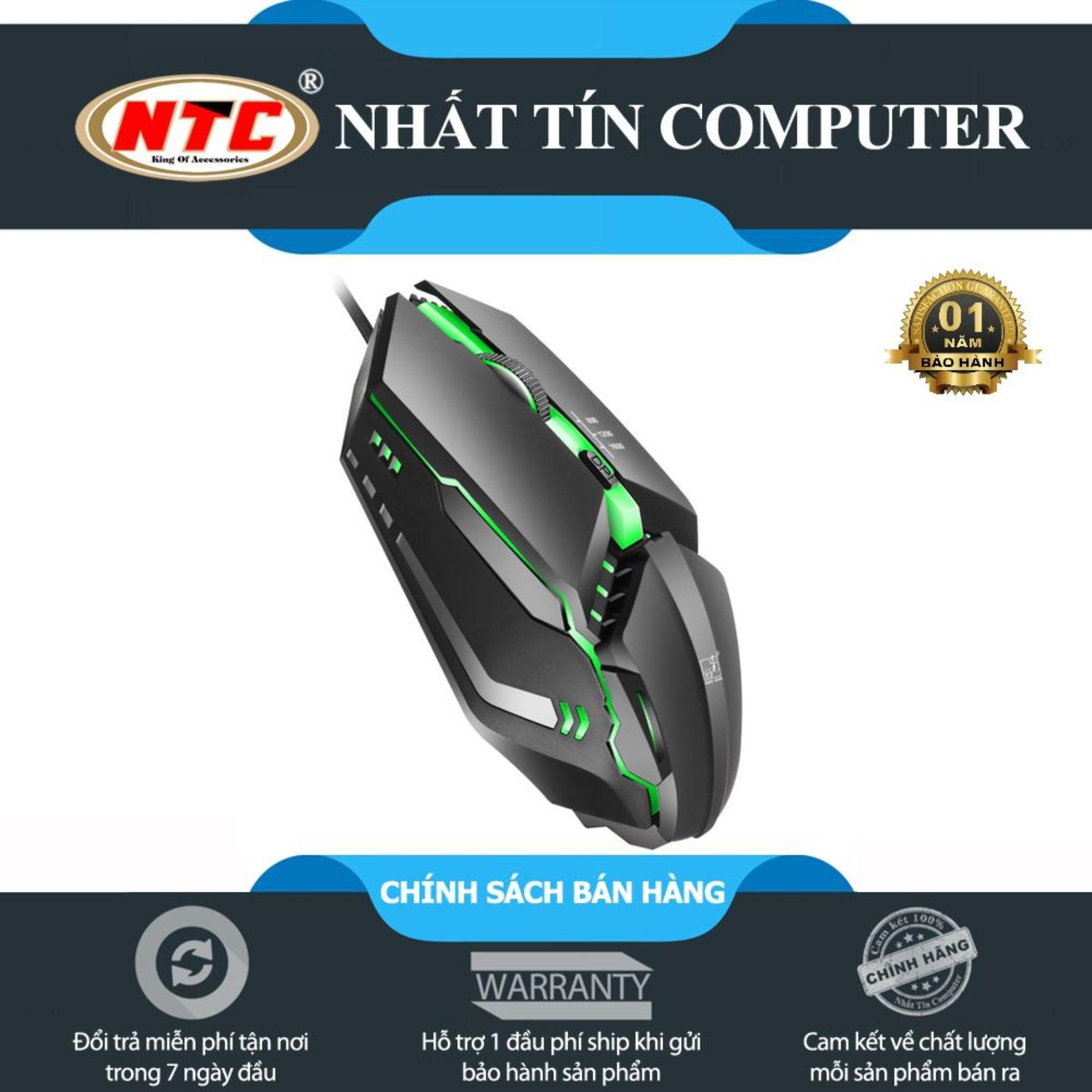 Chuột LED gaming kiểu dáng hầm hố cực đẹp K3 (Đen) - Nhất Tín Computer