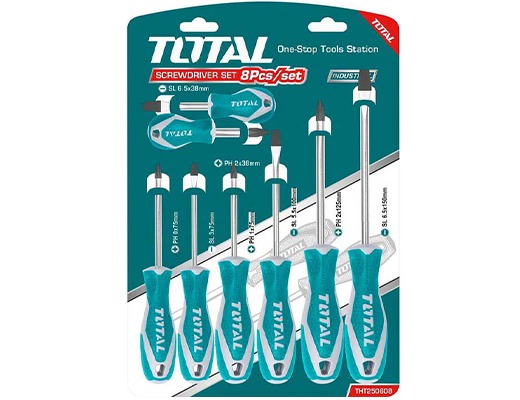 Bộ 8 tua vít total tht250608