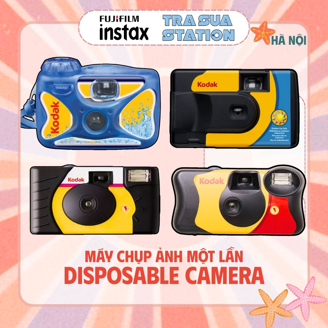   HN  Máy ảnh film Kodak single use - máy ảnh chụp một lần - Funsaver - Power Flash - Máy chụp dưới nước 