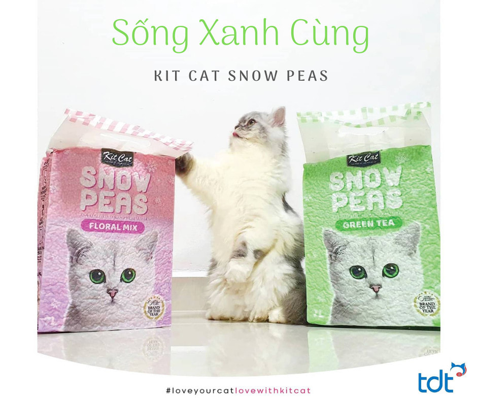 Kitcat snow peas - cát vệ sinh cho mèo