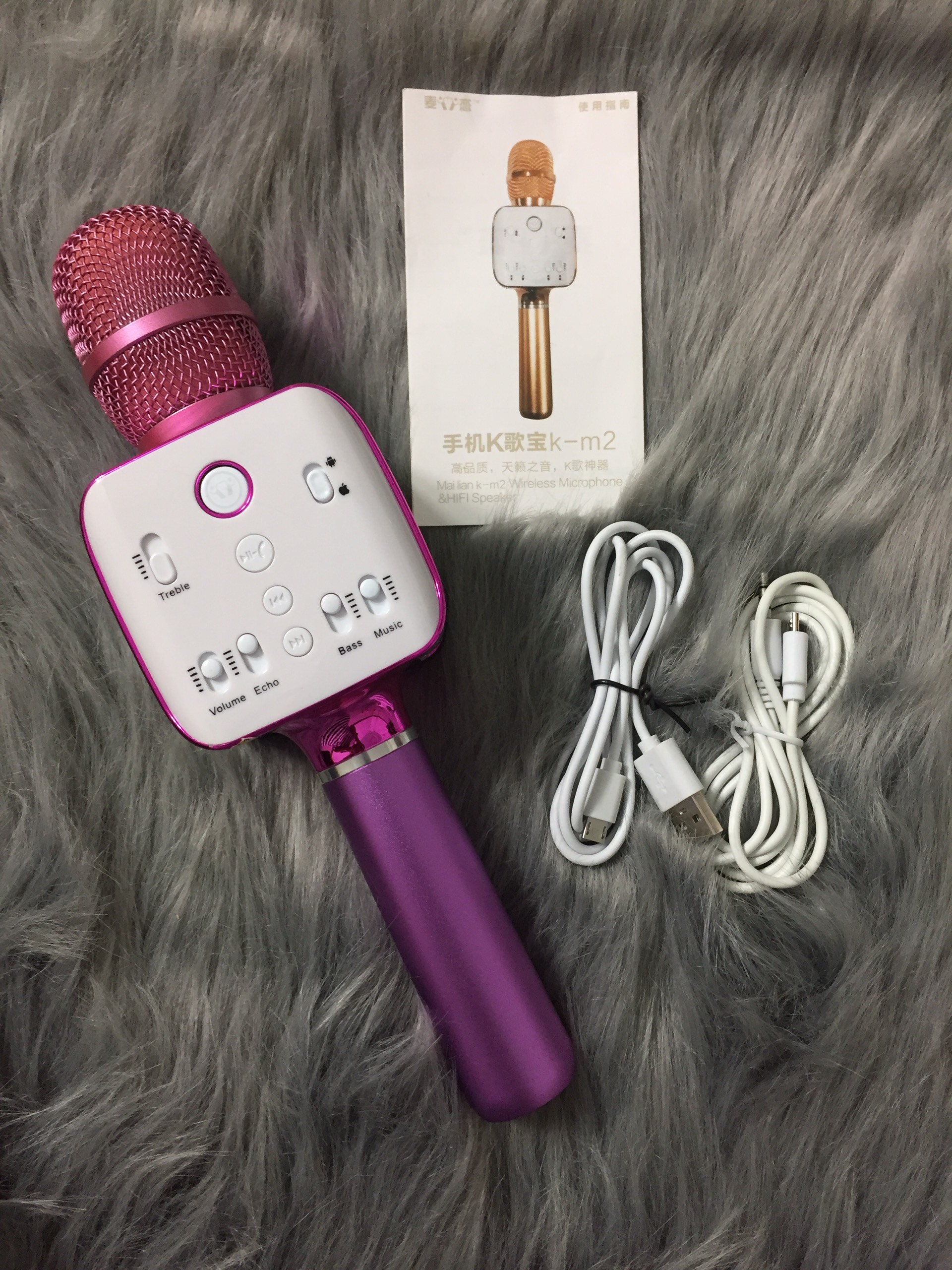 Micro karaoke kèm loa bluetooth M2