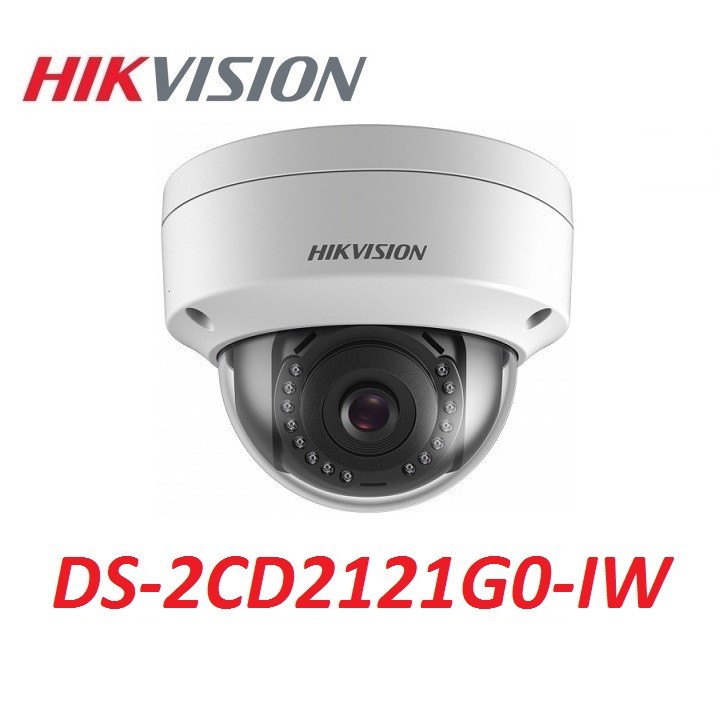 Hàng Chính Hãng. Camera IP Dome hồng ngoại WIFI 2.0 Megapixel HIKVISION DS-2CD2121G0-IW.
