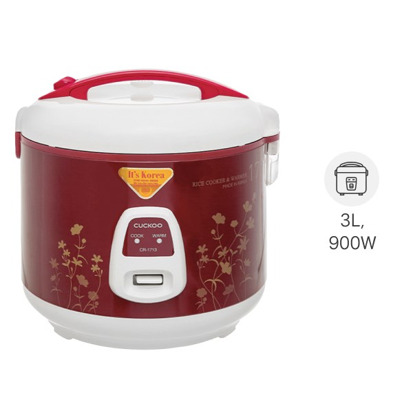 Nồi cơm nắp gài cuckoo 3 lít cr- 1713 hàng chính hãng 100% trưng bày mới 98-99% bảo hành 12 tháng