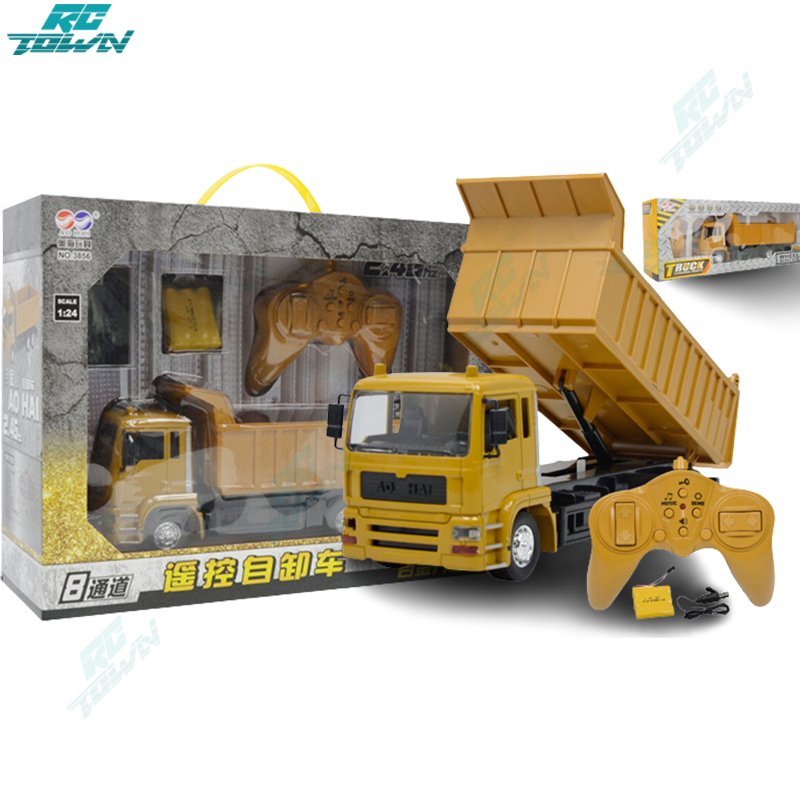 💥100%Chính hãng💥RC Car Đồ Chơi Xe Tải Kỹ Thuật Điều Khiển Từ Xa Đồ Chơi Xe Tải Tự Đổ Mô Phỏng Bằng Hợp Kim Quà Tặng Cho Trẻ Em