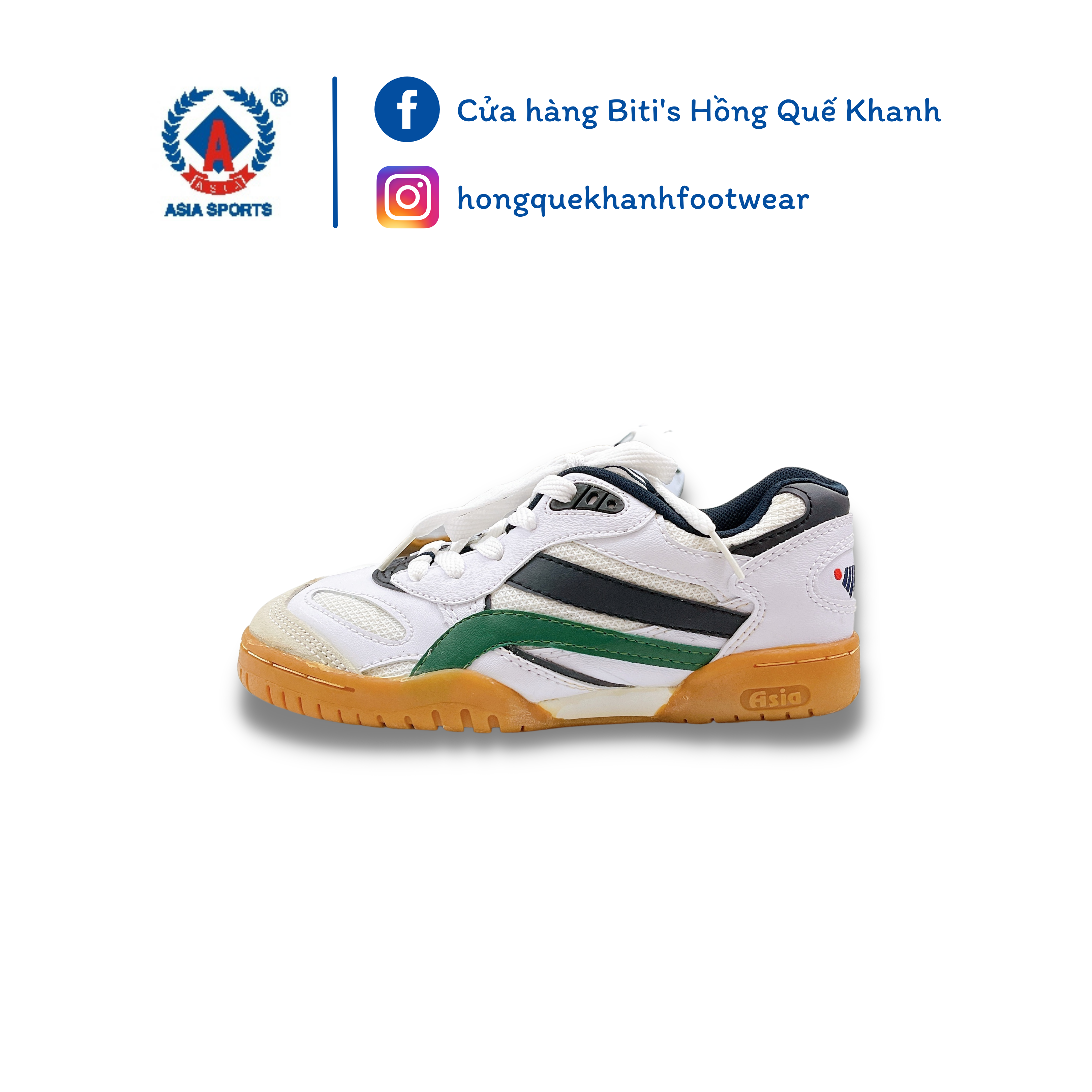 Giày Asia chơi cầu lông, bóng chuyền, Giày Asia dây cột dành cho học sinh