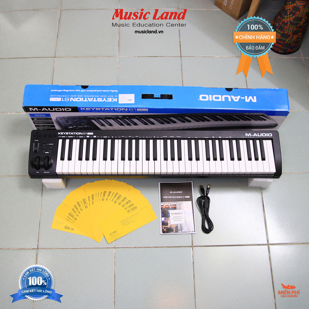 Đàn midi controller m-audio keystation61 mk3 – chính hãng