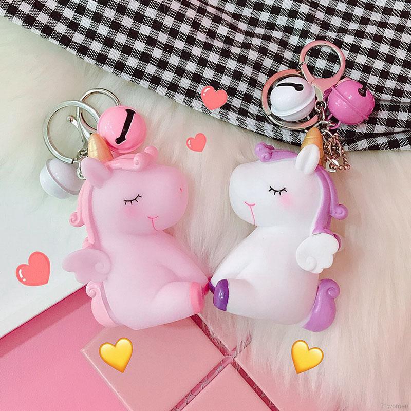 Móc khóa hình chú ngựa PONY dễ thương bóp kêu chít chít