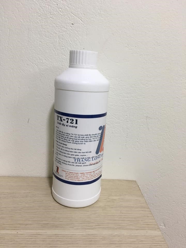 Tẩy nước mùn cưa, xi măng,tẩy ron gạch 1 lit TX-721