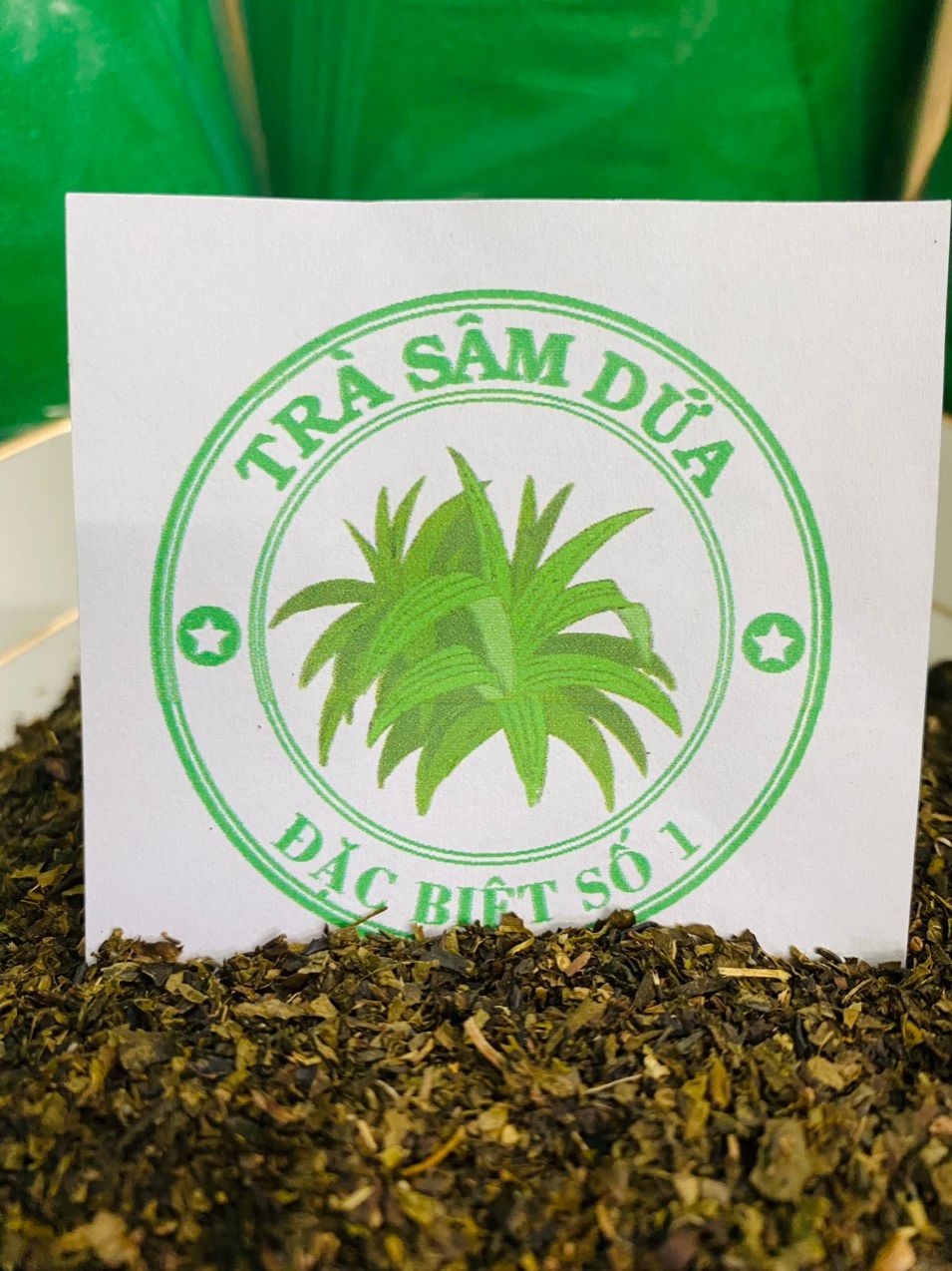 Trà sâm dứa 1kg – trà ướp hương sâm dứa dạng trà nát, chuyên dùng pha quán thơm ngon giúp tiết kiệm chi phí
