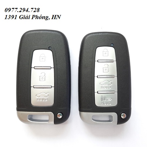 Vỏ chìa khóa xe Huyndai Santafe, Tucson, Valuter, Sonata, Elantra 3 nút