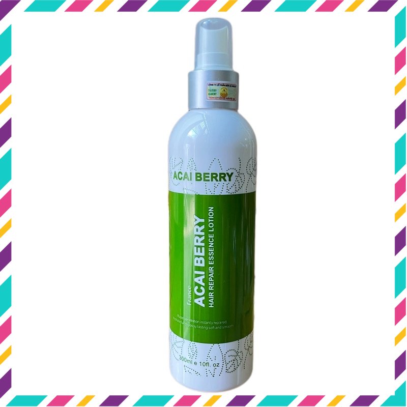 Xịt dưỡng đạm chăm sóc dưỡng tóc Acai Berry Hair Repair Essence Lotion 300ml