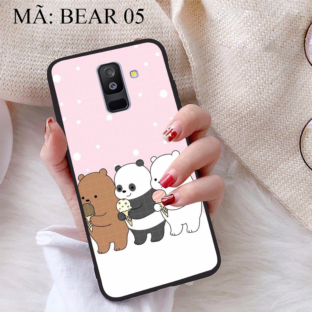 [HCM]Ốp lưng iCase dành cho Samsung Galaxy A6 Plus 2018 viền dẻo TPU BST Chúng ta là Gấu