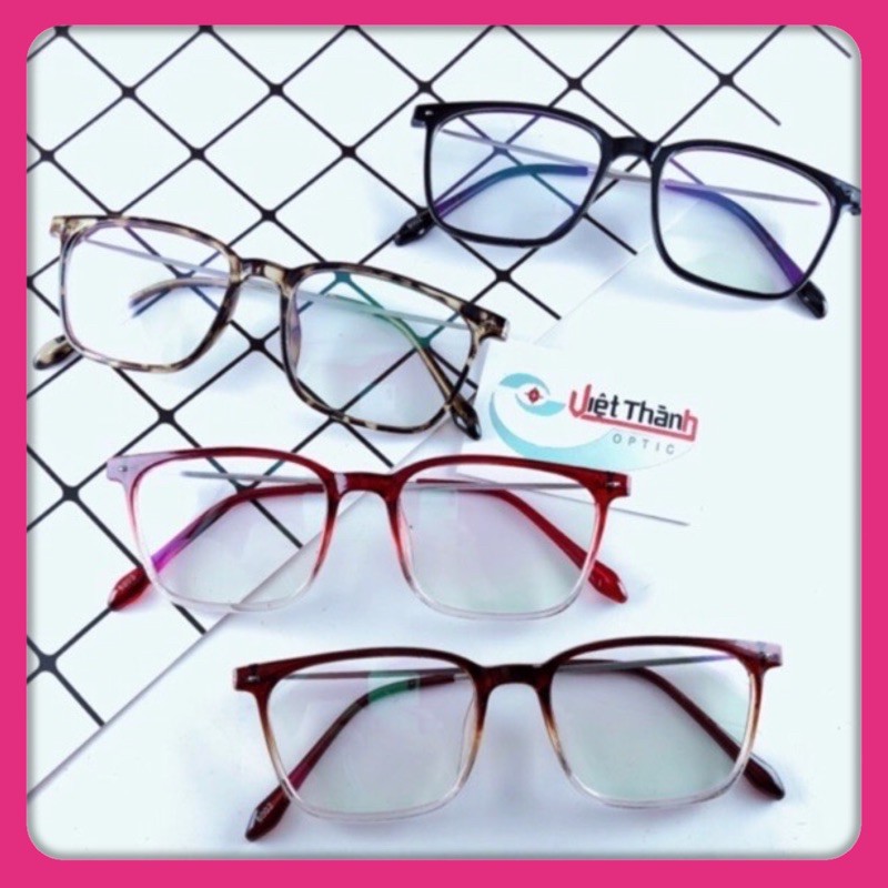 [HCM]Gọng kính ombre dẻo vuông vừa 2020 nhận lắp mắt cận viễn loạn