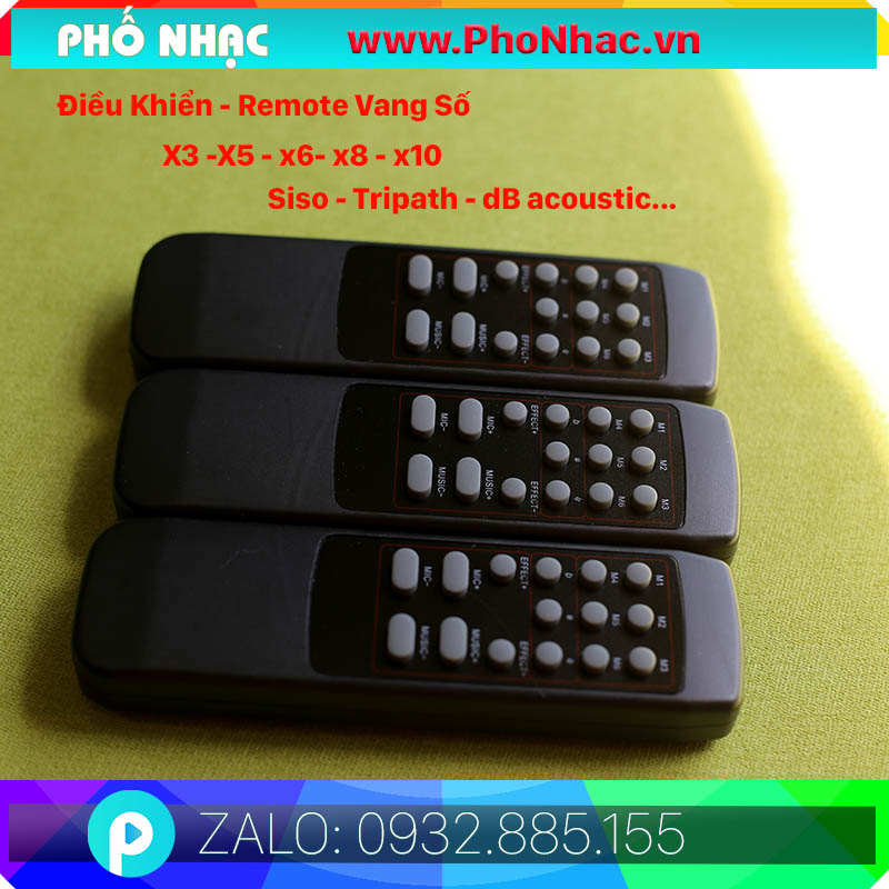 Remote Điều khiển vang số TriPath, Remote siso, điều khiển vang số dB acoustic