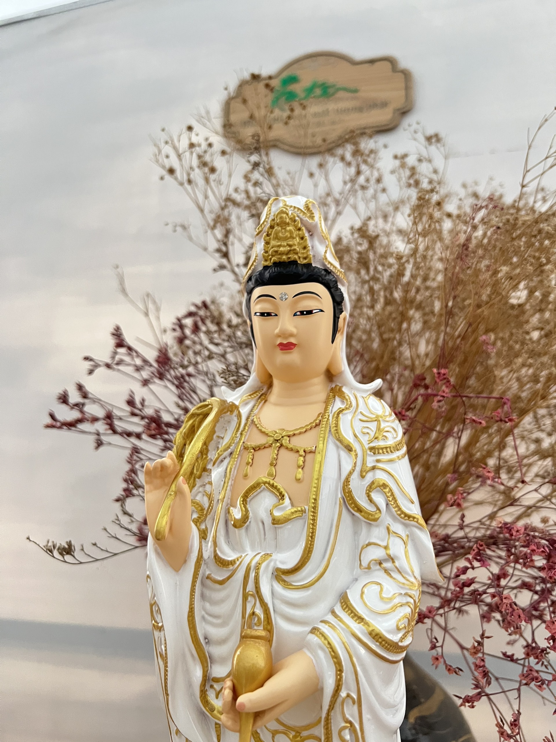 [HCM]Tượng Quan Thế Âm đứng / A Di Đà đứng 45cm | Tượng Phật Hoa Tiên