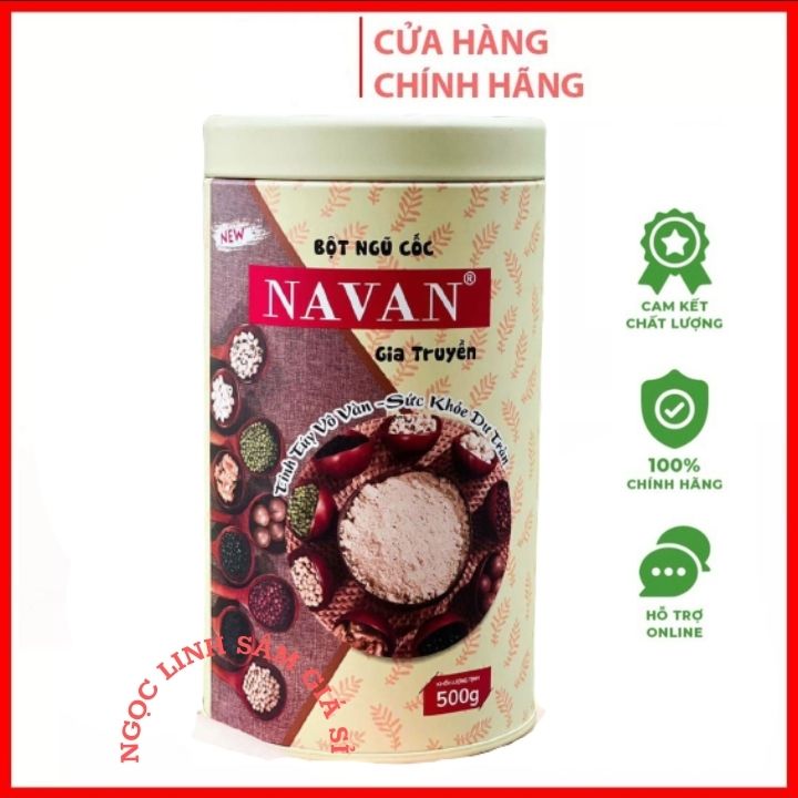 Ngũ cốc dinh dưỡng navan chính hãng dạng hộp 500gr - ngũ cốc lợi sữa sau sinh