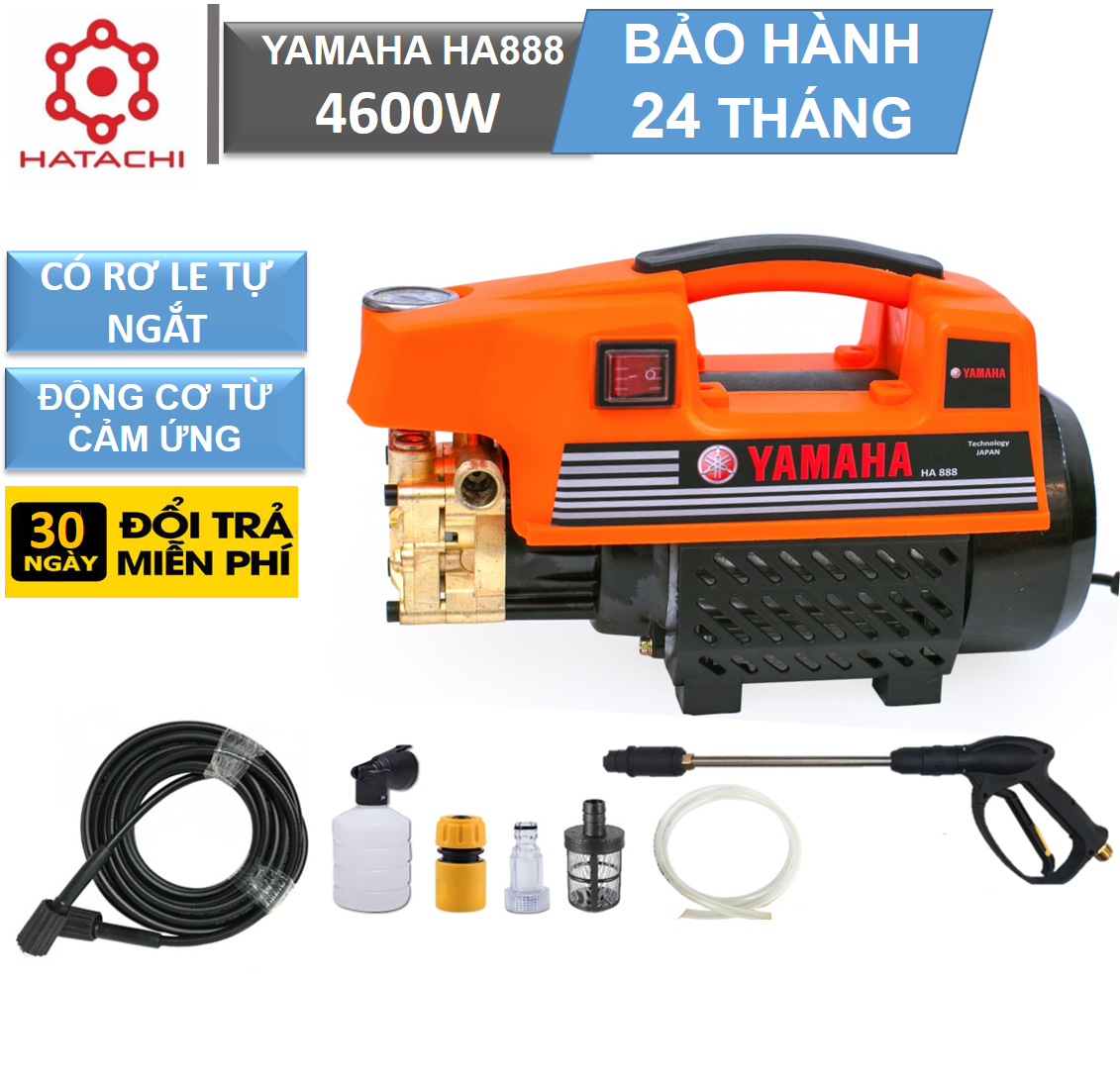 Máy Rửa Xe | Máy Rửa Xe Cao Áp 4600W | Lõi đồng 100% | Dây Áp Lực Bọc Thép | Có Áp Chống Giật | Bảo Hành 24 Tháng