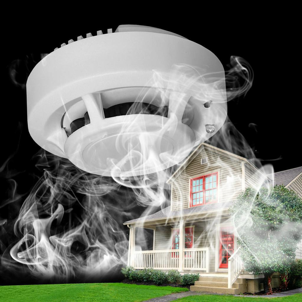 Báo khói không dây, báo cháy độc lập SM02 hoạt động độc lập, không dây kèm sẵn pin 9V