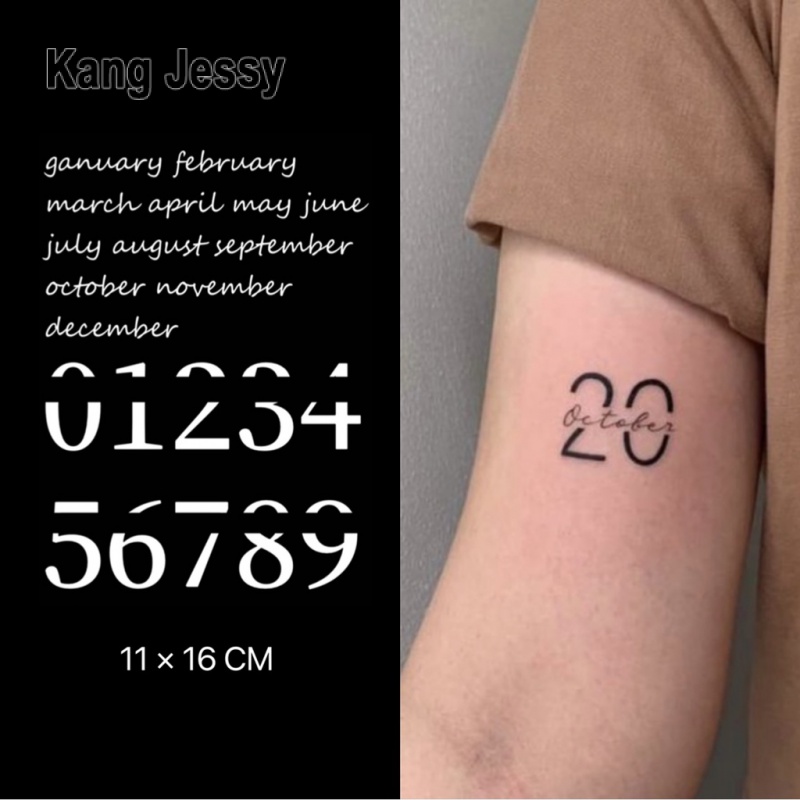 Xăm số đẹp và hình xăm may mắn 2021  TooArt  Tattoo and Piercing Salon