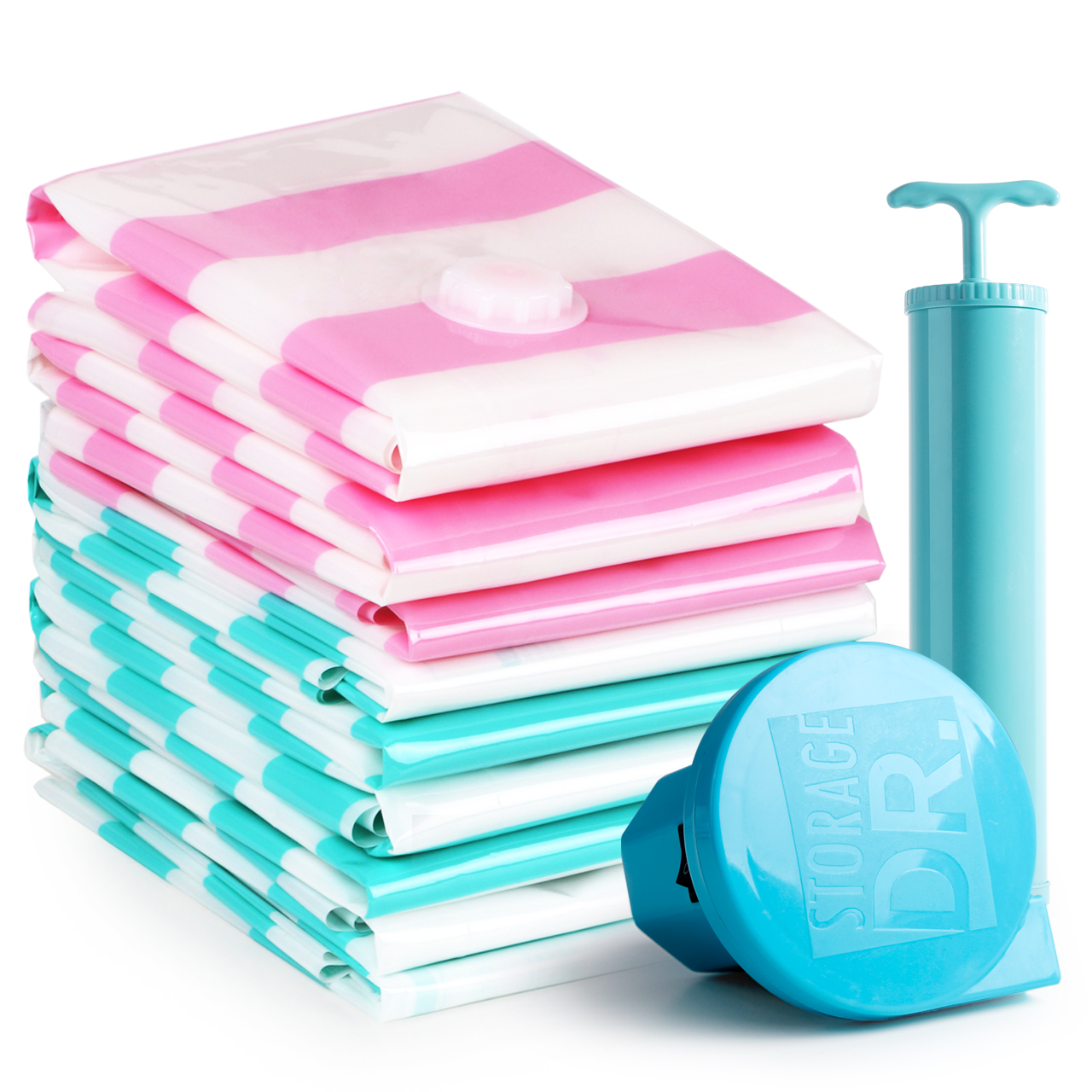 Bộ 5 túi hút chân không size lớn 110x130, 110x100 , 100x70 ( đủ size ) + 1 bơm máy + 1 bơm tay