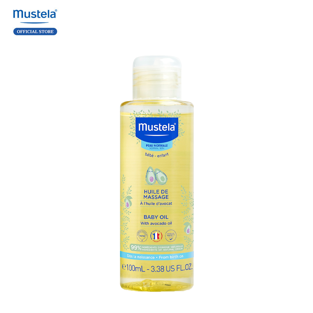 Dầu Massage Cho Trẻ Sơ Sinh & Em Bé Mustela 100ml