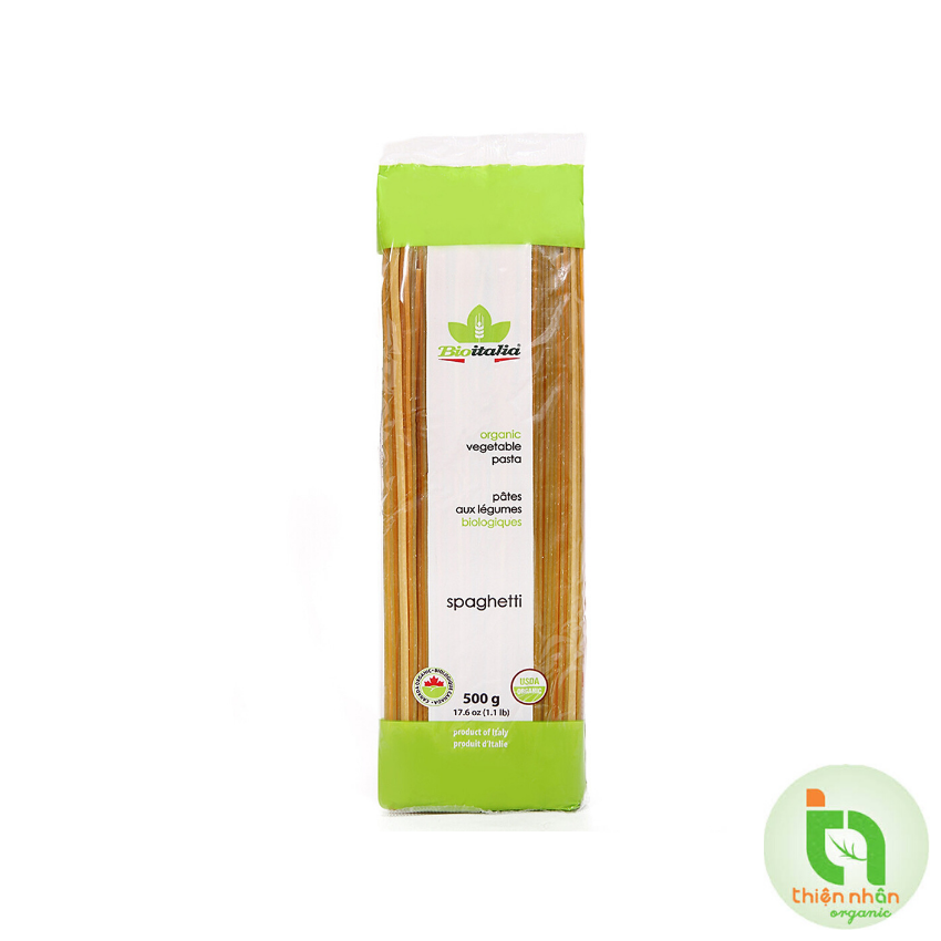 Bioitalia Spaghetti Vegetable 500g Mì Spaghetti rau củ quả hữu cơ Bioitalia 500g