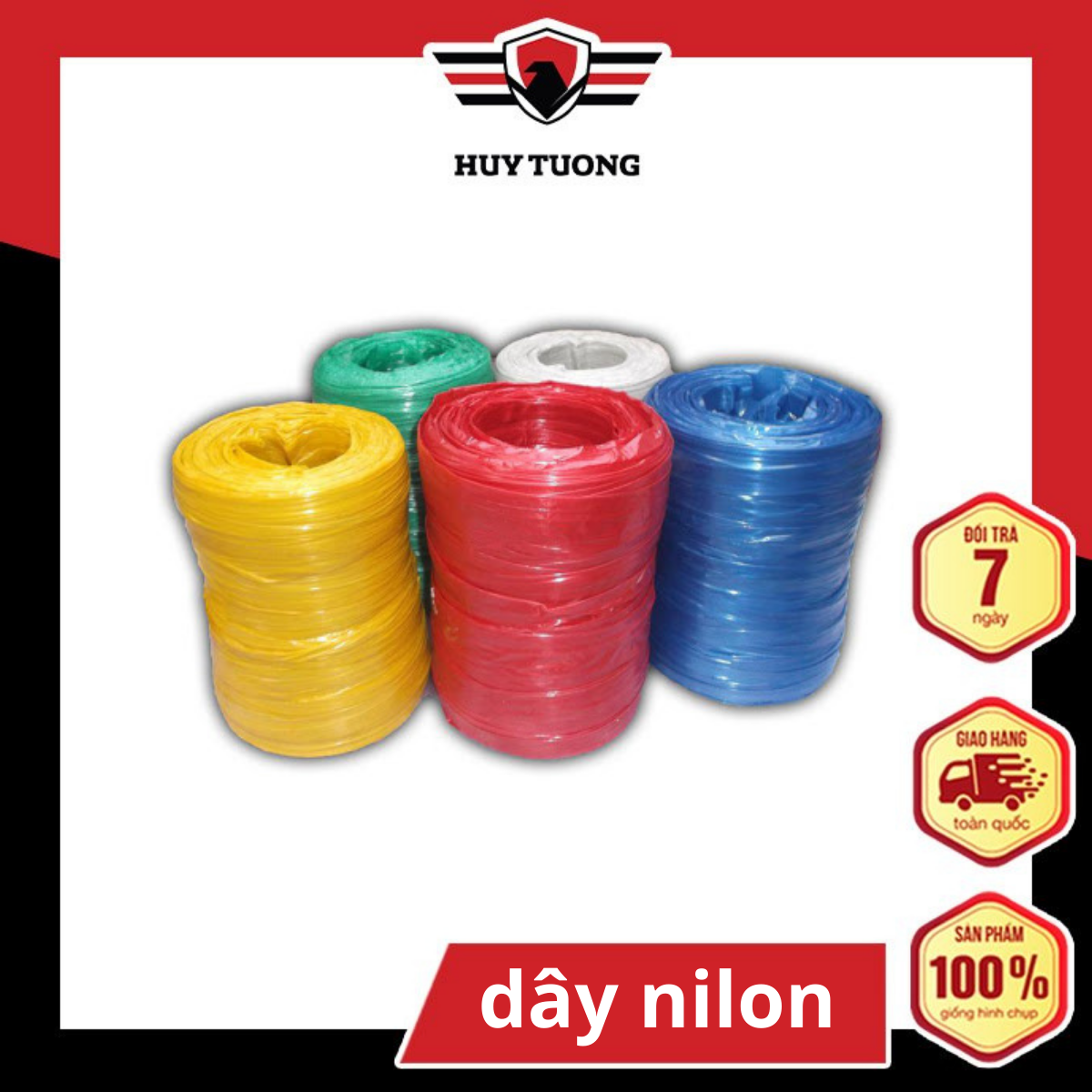 Cuộn dây nilong buộc hàng, dây chắc chắn, buộc được vật nặng, an toàn khi sử dụng ( Cuộn 700g ) - Huy Tưởng