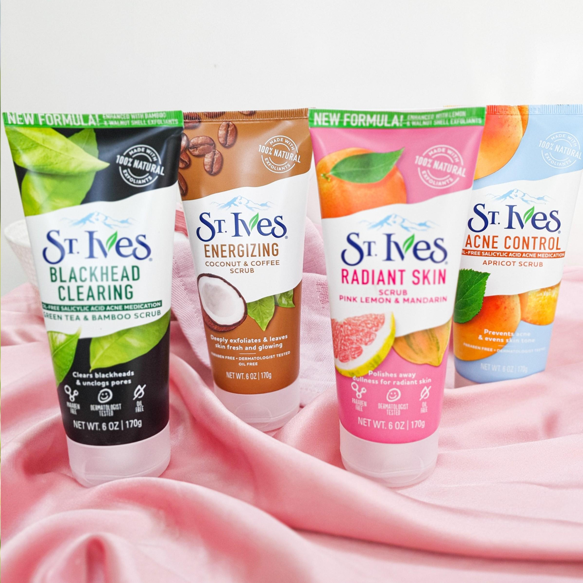 Sữa rửa mặt st.ives tẩy tế bào chết 170g đủ mùi chính hãng