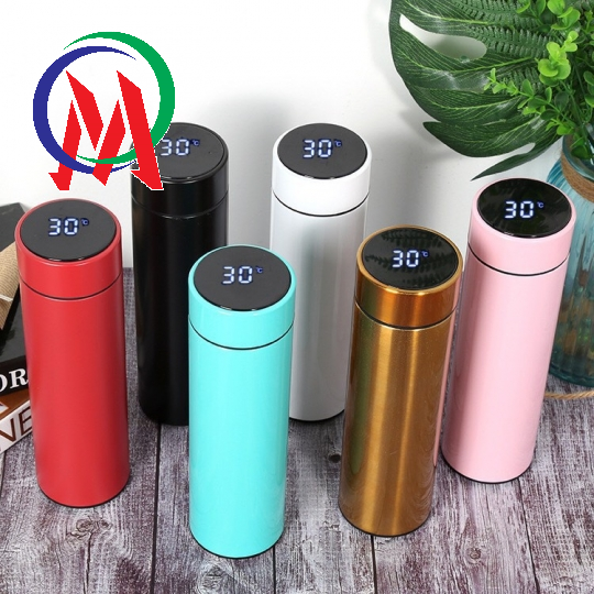 Bình nước giữ nhiệt có đen led báo nhiệt độ 500ml