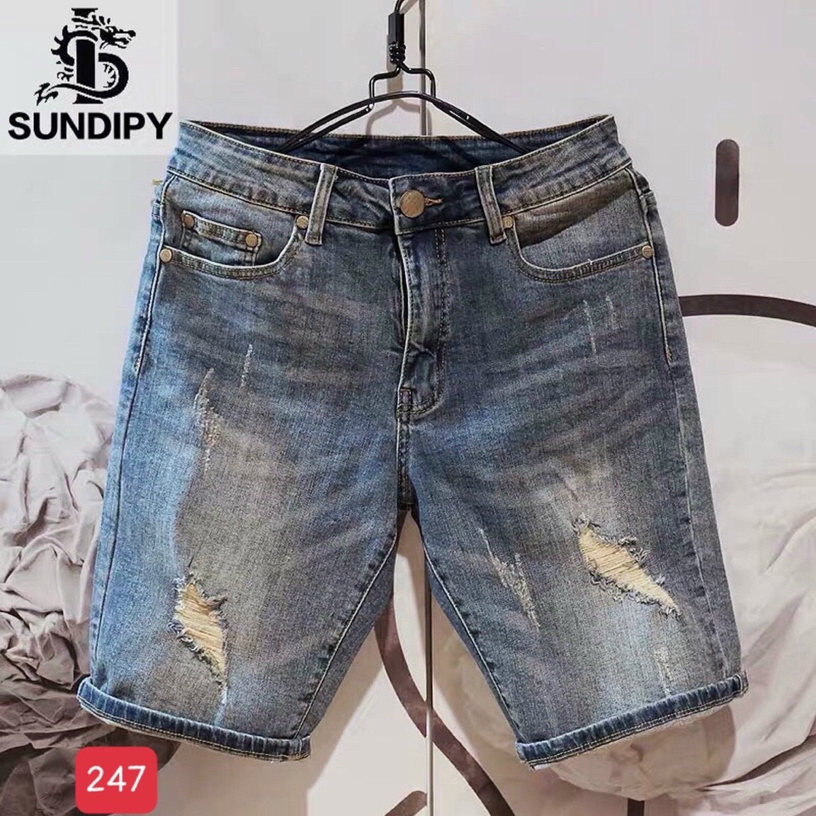Quần short jean nam xám cao cấp- quần short jean nam form chuẩn đẹp co giãn mẫu mới -quần short nam chất denim trẻ trung ,cá tính QUYNH_STORE97 QS247