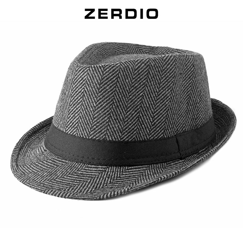 Mũ phớt nam trung niên vành nhỏ, nón fedora nỉ mp057
