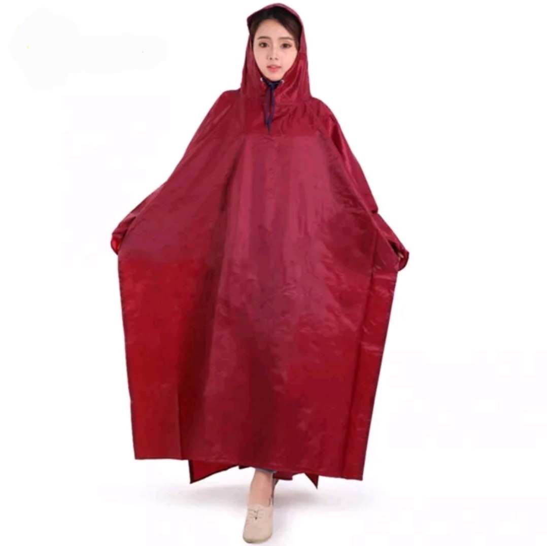 Áo mưa cánh dơi vải da cá cao cấp 1m2 & 1m4 - áo mưa xẻ tà đi xe máy - gda212